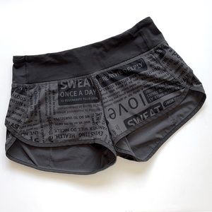 RARE lululemon Manifesto Speed Shorts Coal/Black 2